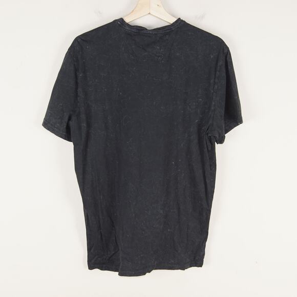 John Varvatos Reade Marble Wash V Neck Cotton T Shirt Mens Sz L - Picture 2 of 7
